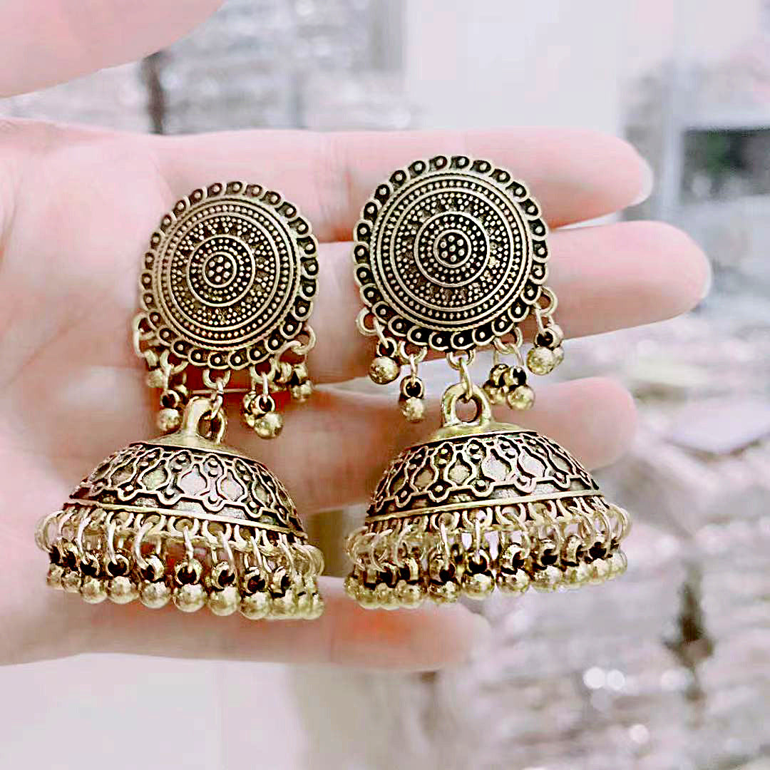 Indian Palace Style Niche Design Alloy Jewelry Earrings