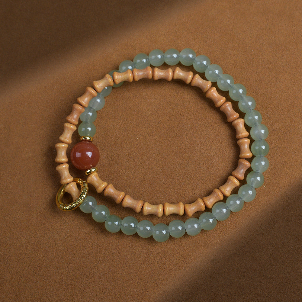 Circle Bamboo Beads Good Luck Postgraduate Bracelets