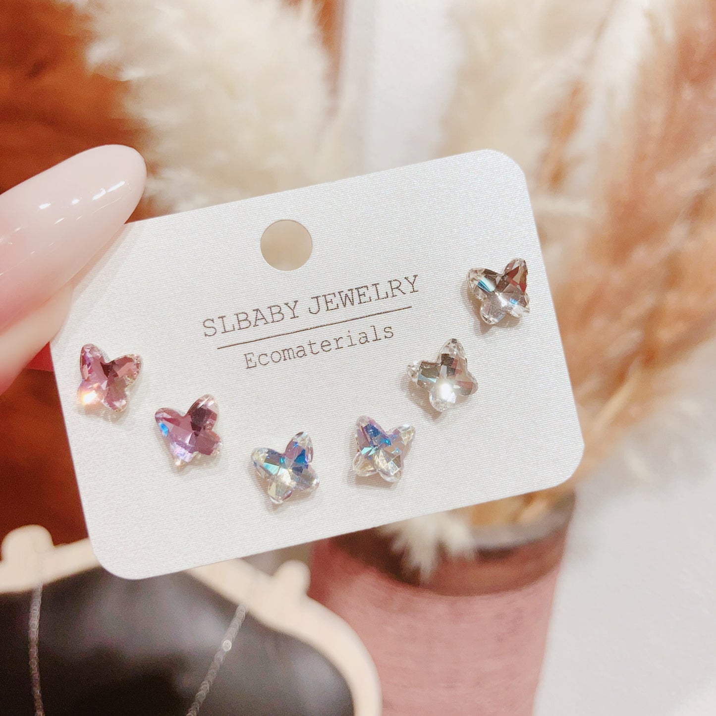 Women's Cool Geometric High-grade Minority Simple Color Stud Earrings