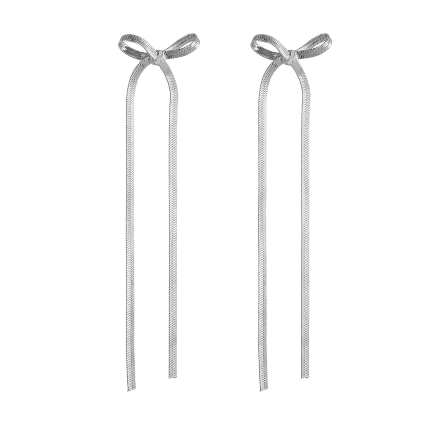 Bow Auricular Needle Simple Butterfly Elegant Earrings