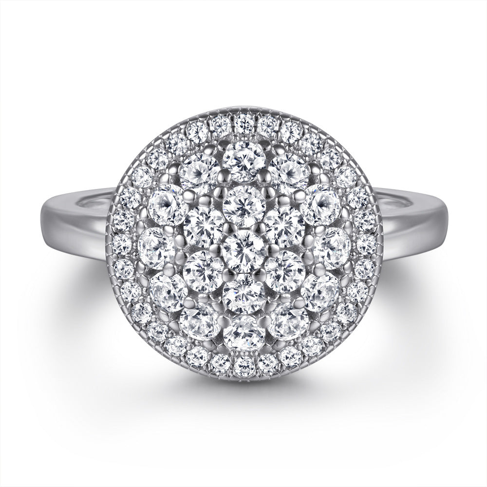 Sier Zircon Pearl Female Niche High Rings