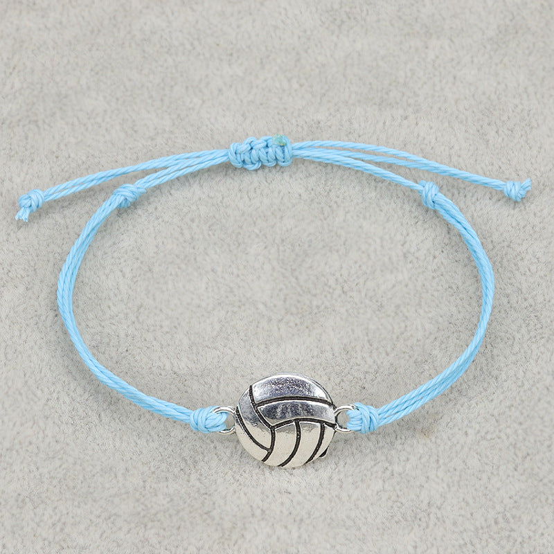 Waterproof Wax Line Woven Volleyball Baseball Bracelets