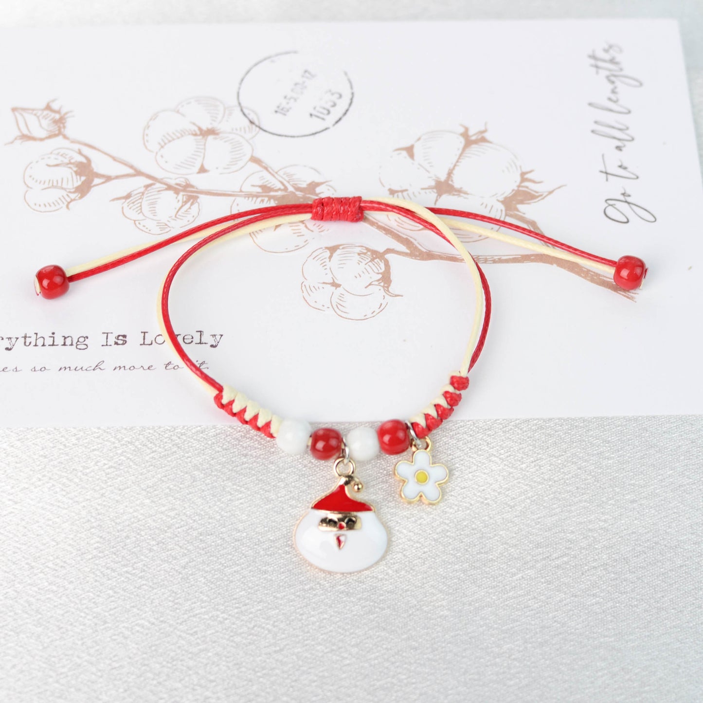 Glamorous Fashion Christmas Woven Santa Claus Bracelets