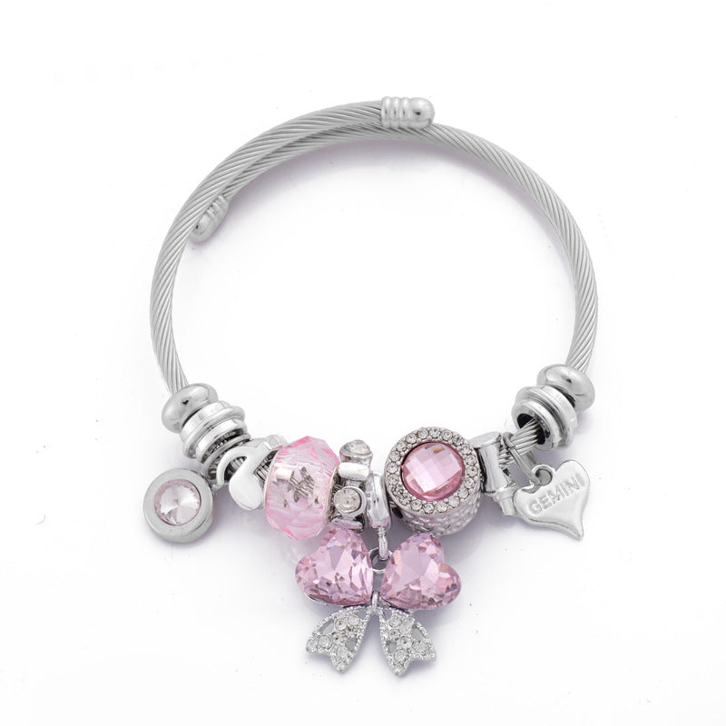 Pan Duo Swan Pull Cute Cartoon Bracelets