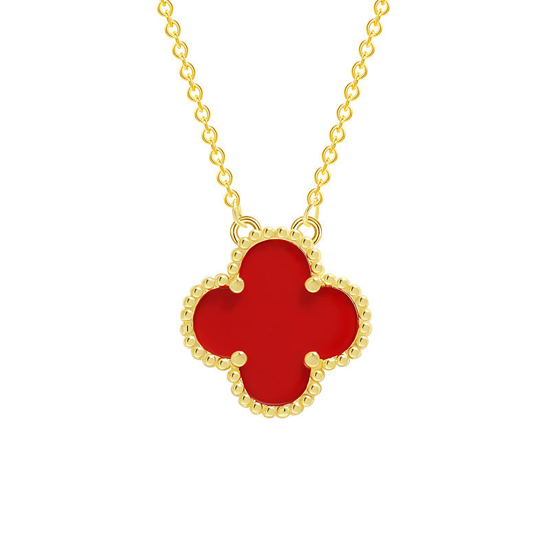 Quality Lucky Four-leaf Clover Female Clavicle Pendants