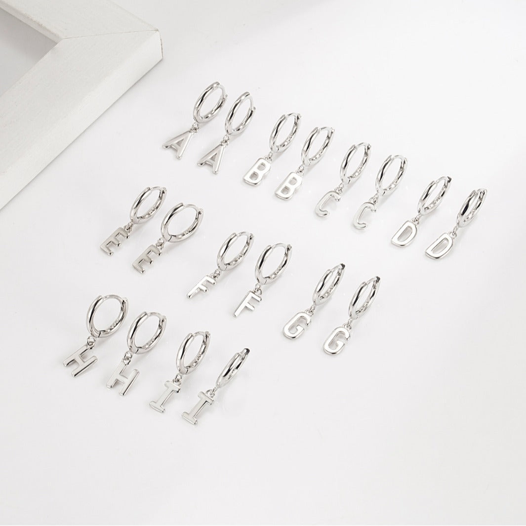 Clasp English Letters Fashion Temperament Entry Earrings