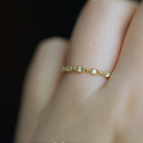 Design Style Pinky Sterling Sier Light Rings