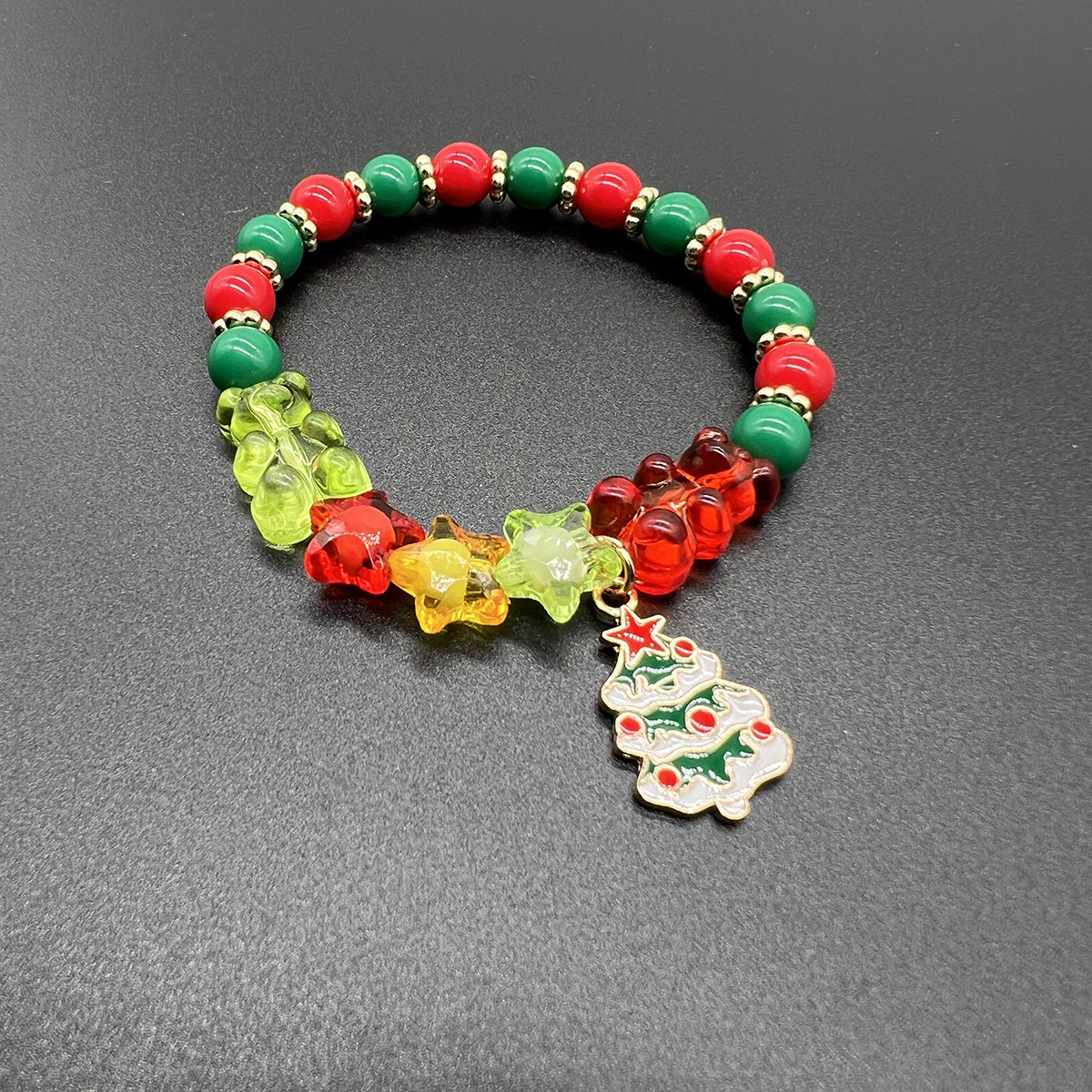 Hot Christmas Gift Beaded Letter Stretch Bracelets