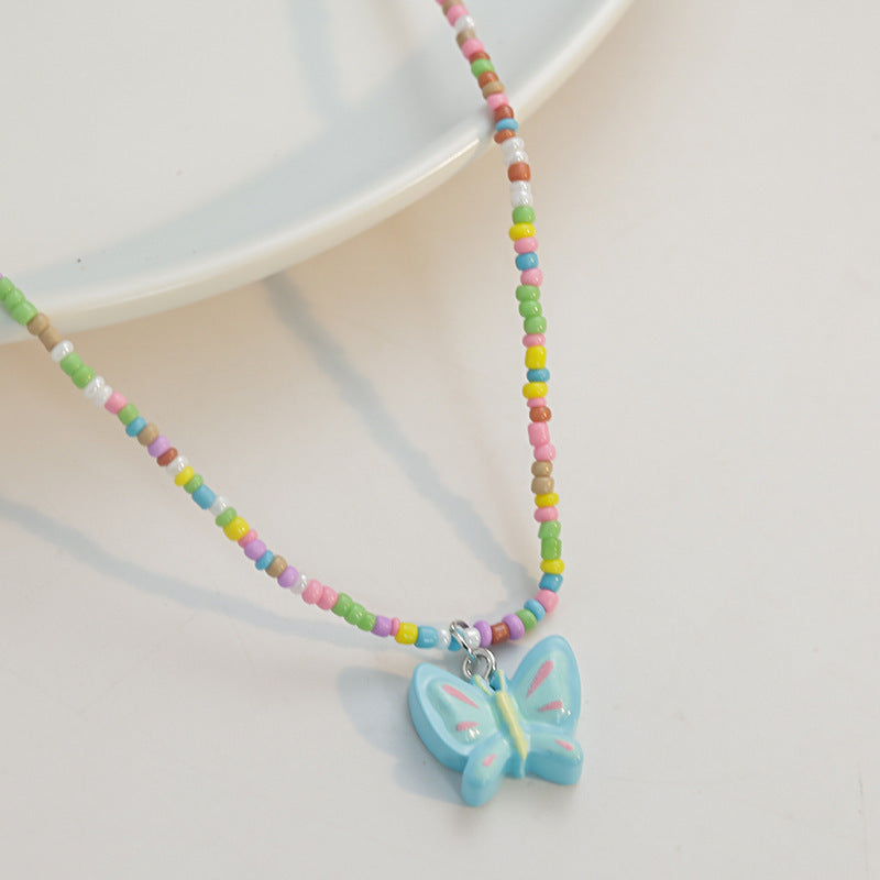 Pearl Daisy Color Beaded High Fashion Necklaces