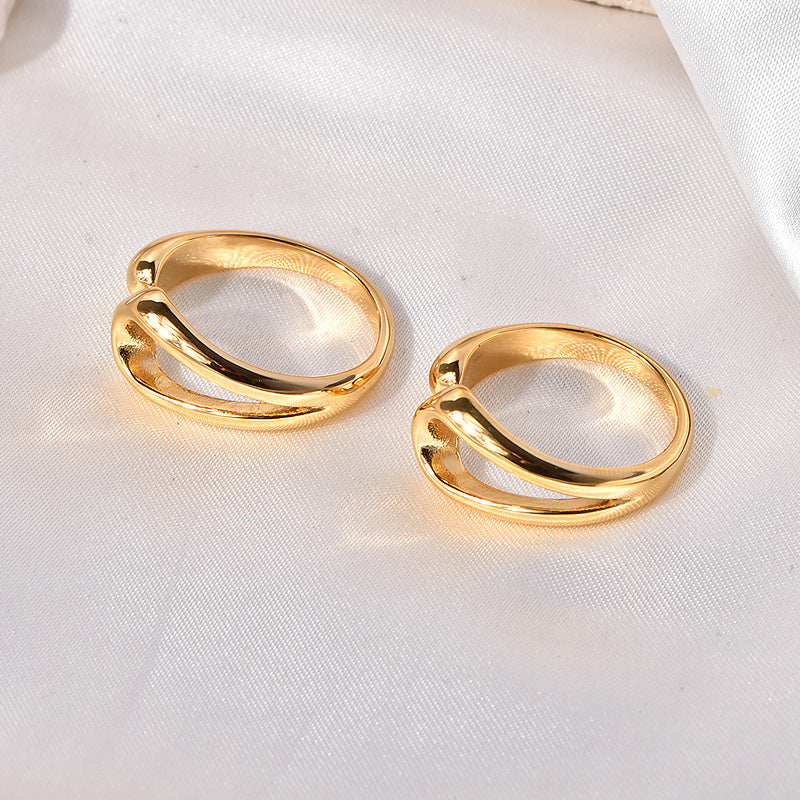 Steel Fashion Personalized Titanium Niche Design Rings