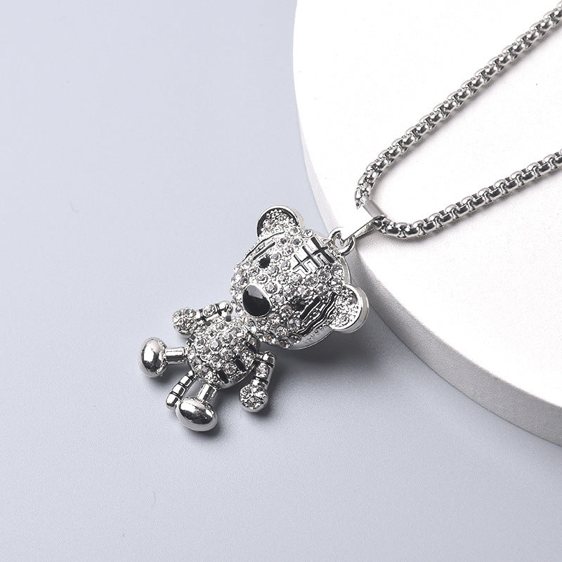 Women's & Men's Fashionable Cute With Diamonds Hip Hop Long Necklaces