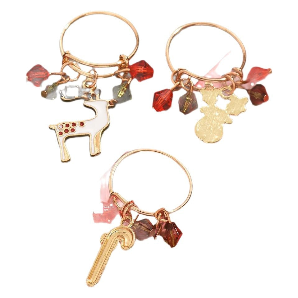 Festival Atmosphere Animal Personality Crystal Elk Rings
