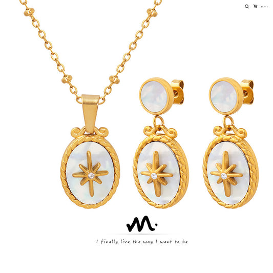 Creative Stars Inlaid Zircon Female Cherry Earrings