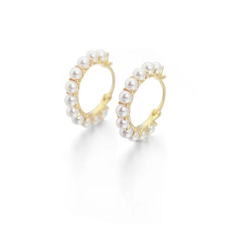 Circle Ear Clip Stylish Simple Versatile Niche Earrings