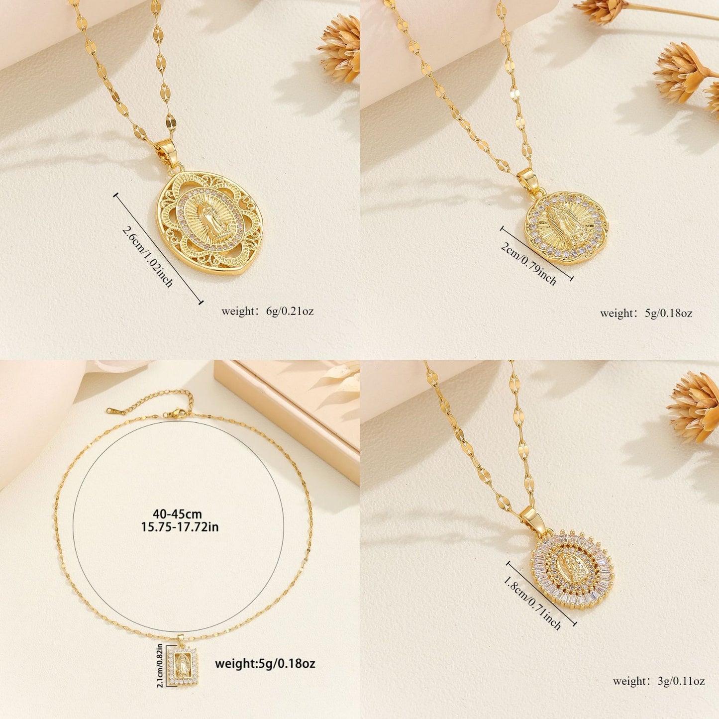 Women's Summer Copper Micro Inlaid Zircon Virgin Pendants
