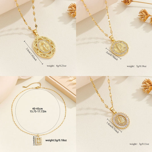 Women's Summer Copper Micro Inlaid Zircon Virgin Pendants
