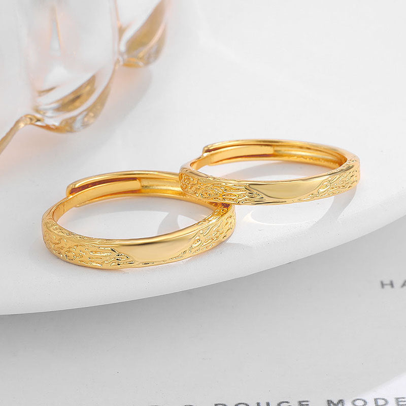 Women's & Men's Erosion Glacier Couple Affordable Luxury Fashion Niche Ring