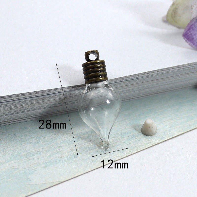 Drop Rice Cave Bottle Ing Glass Thread Fire Extinguisher Bottles Pendants
