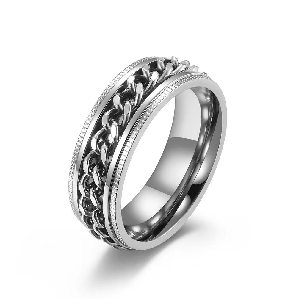 Chain Rotation Decompression Titanium Steel Transfer Roller Stainless Ring