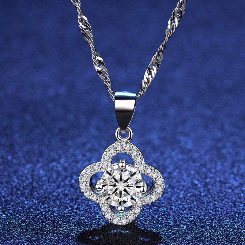 Streaming On Sier Eight Hearts Arrows High Imitation Color Pendant