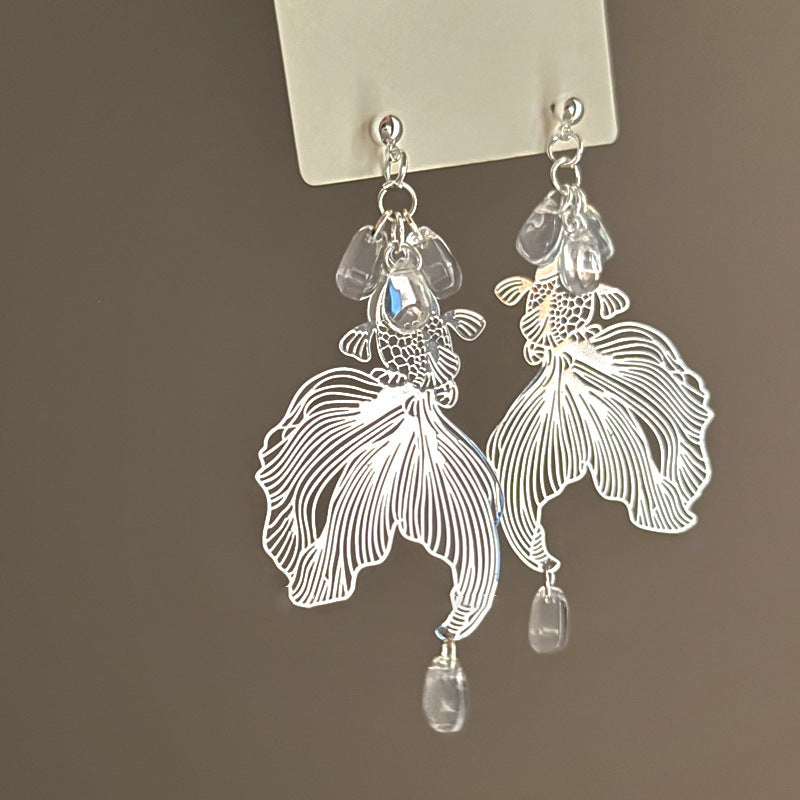 Women's Flower Tassel Mori Style Temperamental Niche Earrings