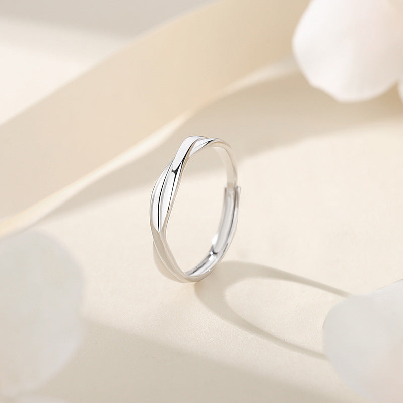 Women's & Men's Mobius Strip Couple Simple Style Valentine's Rings