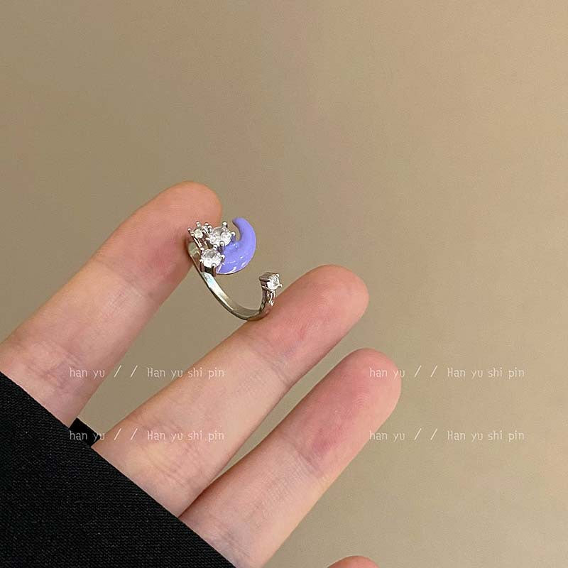 Vintage Court Style Flowers Opal Female Niche Rings
