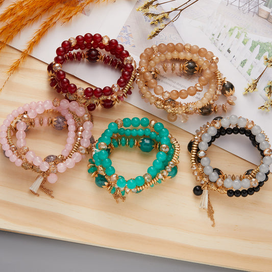 Glamorous Beaded Bohemian Personalized Creative Crystal Bracelets