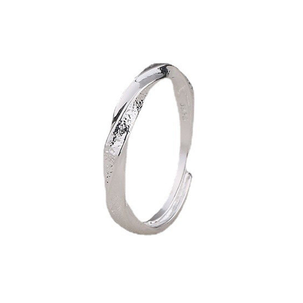 Open Female Korean Fashion Mobius Letter Rings