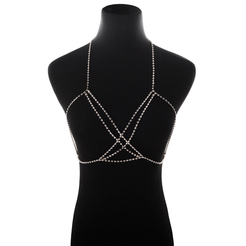 Summer Sexy Beach Style Nightclub Diamond Claw Necklaces