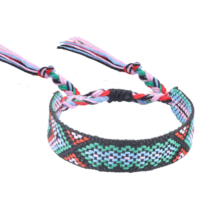 Style Woven Colorful Tassel Lucky Friendship Bracelets