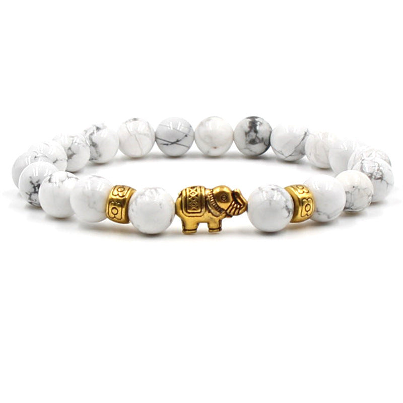 Source Tigereye White Turquoise Dog Foot Bracelets