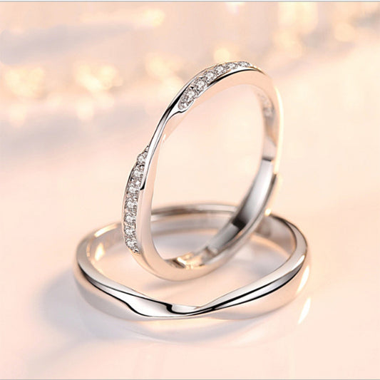 Women's & Men's Mobius Couple Long-distance Love Commemorative Design Rings