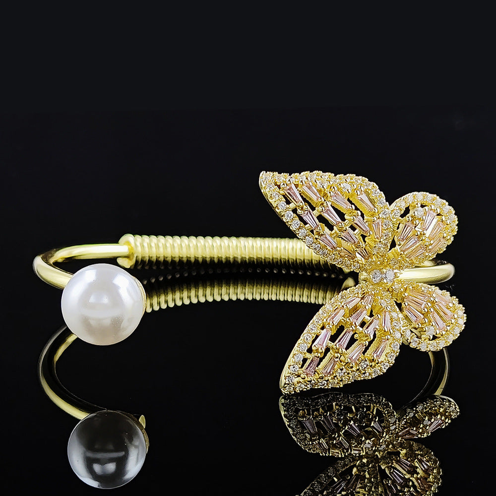 Irregular Opening Adjustable Personality Light Luxury Design Bracelet