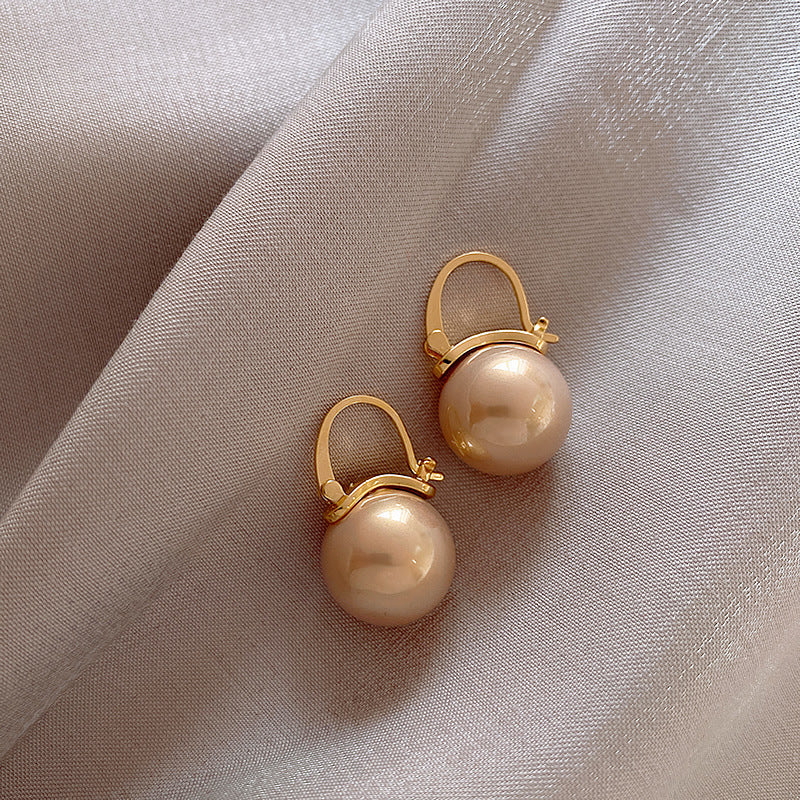 Women's Pearl Retro Simple Graceful Trendy Advanced Earrings