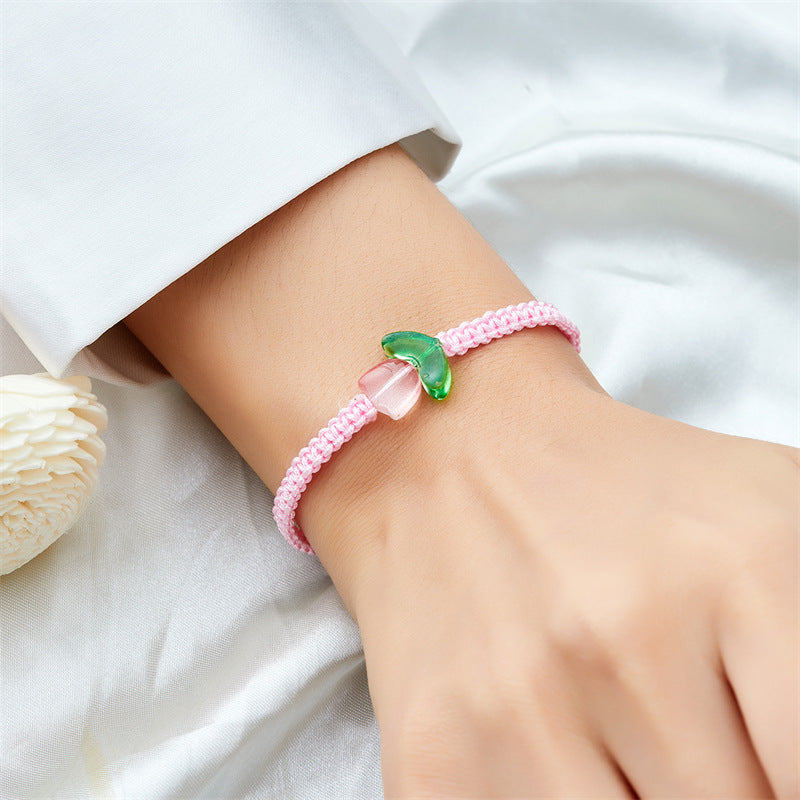 Style Fresh Tulip Niche Design Flower Bracelets