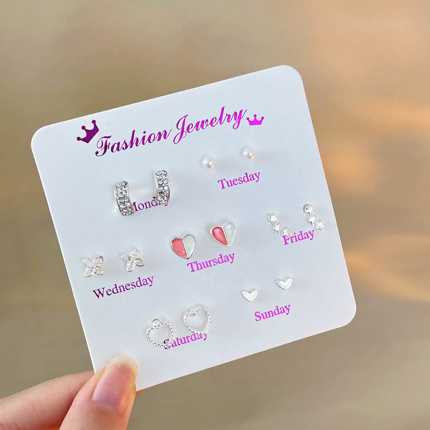 Female Korean Style Simple Compact Cute Earrings