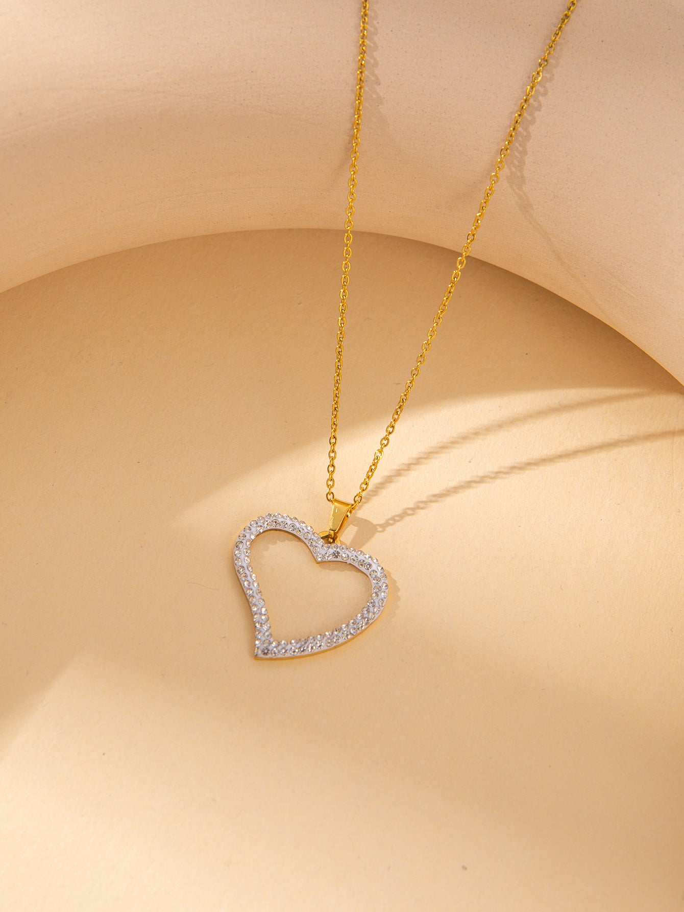Women's Female With Hearts Zircon Light Luxury Design Earrings