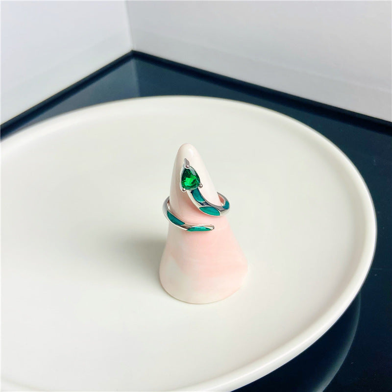 Dripping On Fingertip Cold Wind Enamel Rings