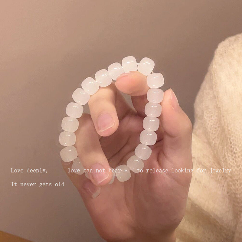 Ice Transparent White Jade Grape Cold Wind Clear Sense Bracelets