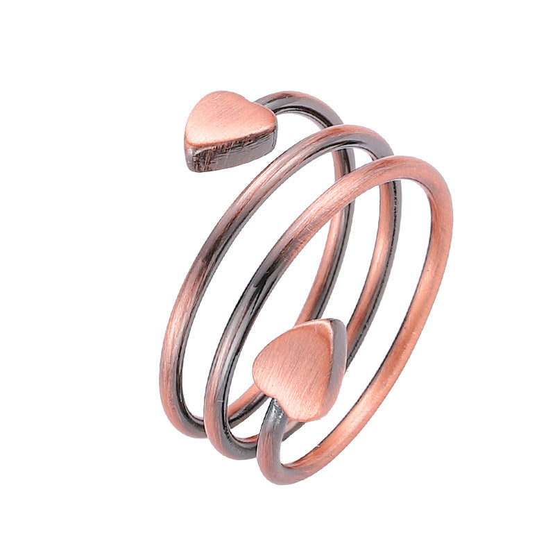 Luxury Fashion Red Copper Thread Magnet Magnetic Rings