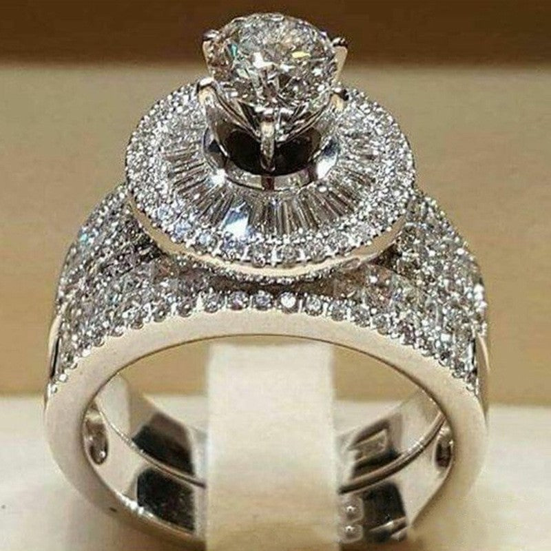 Women's Versatile Ornament Couple Set Engagement Rings