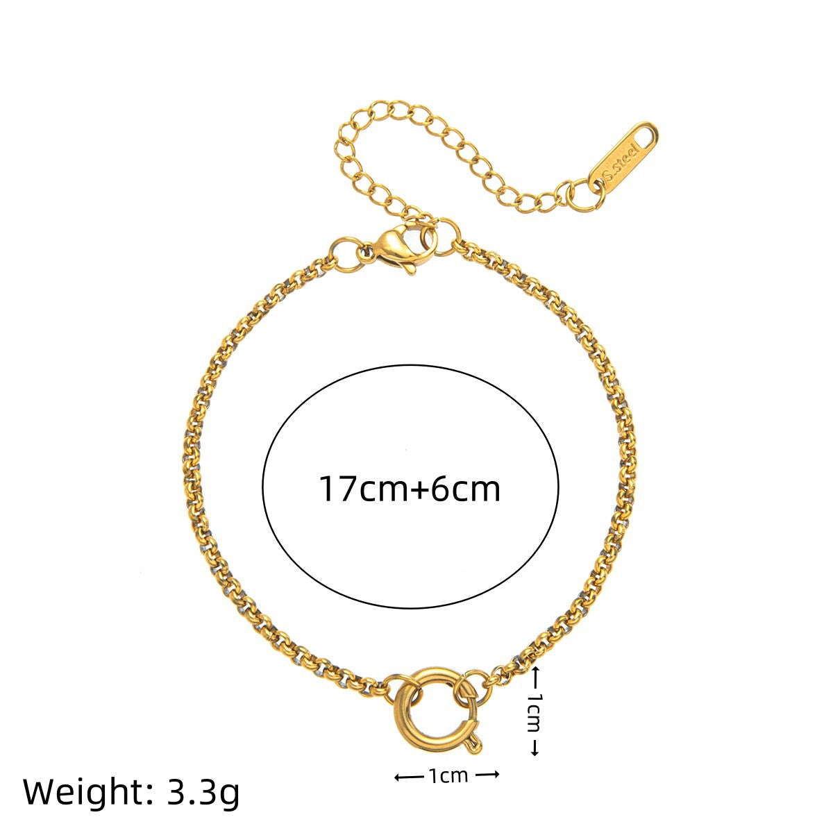Everyday Fashion Daily Necessities Series Vacuum Electroplating Gold Protection In Necklace