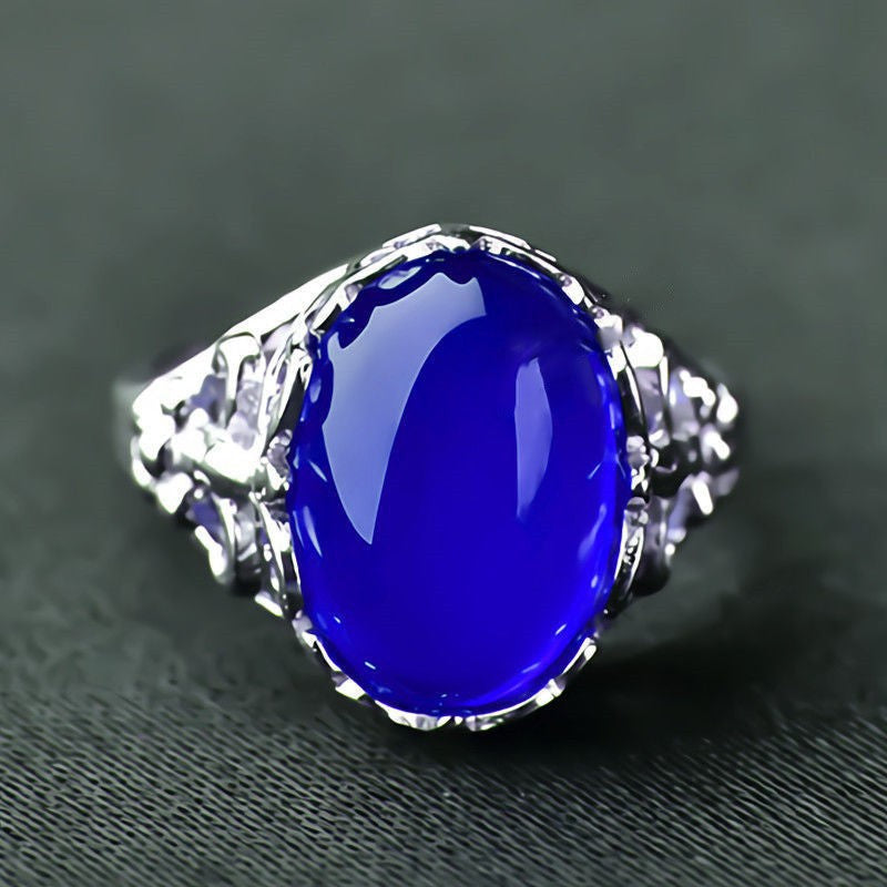 Women's Open Crown Diamond Hollow Pattern Adjustable Ethnic Rings