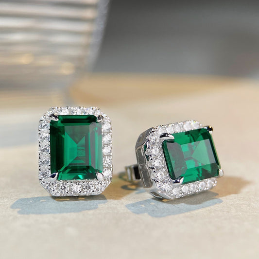 Women's High Carbon Diamond Full Live Earrings