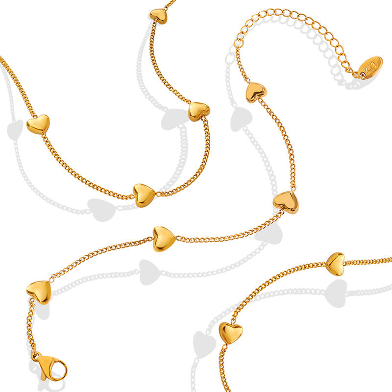 Women's Minimalist High-grade Sweet Love Titanium Steel Necklaces
