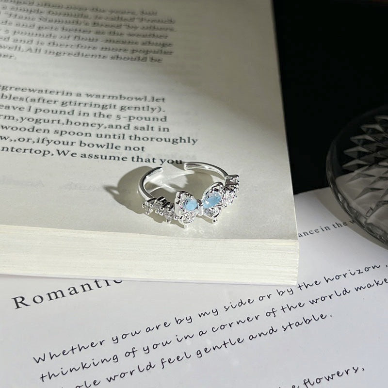 Flower Light Luxury Temperament Female Niche Summer Unique Design Sense Ring