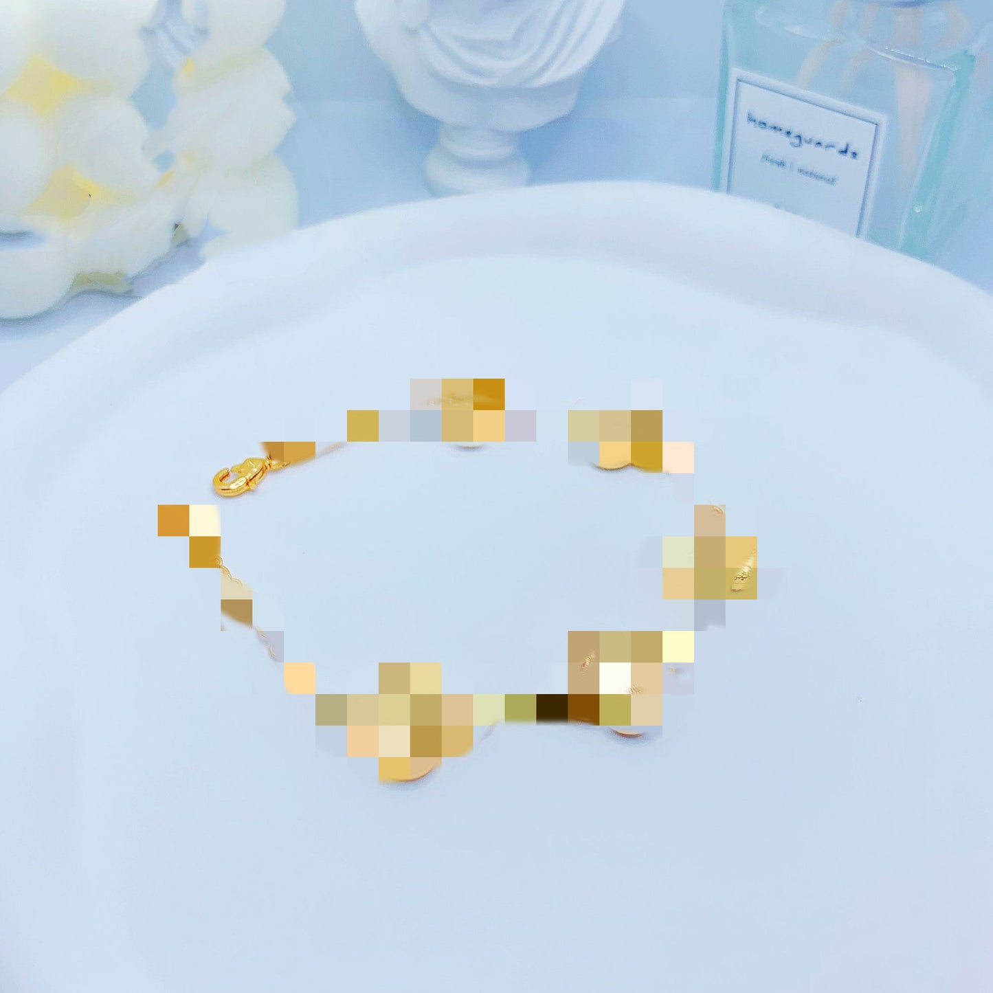 Women's Clover Laser Gold Shop Fashion Pork Bracelets