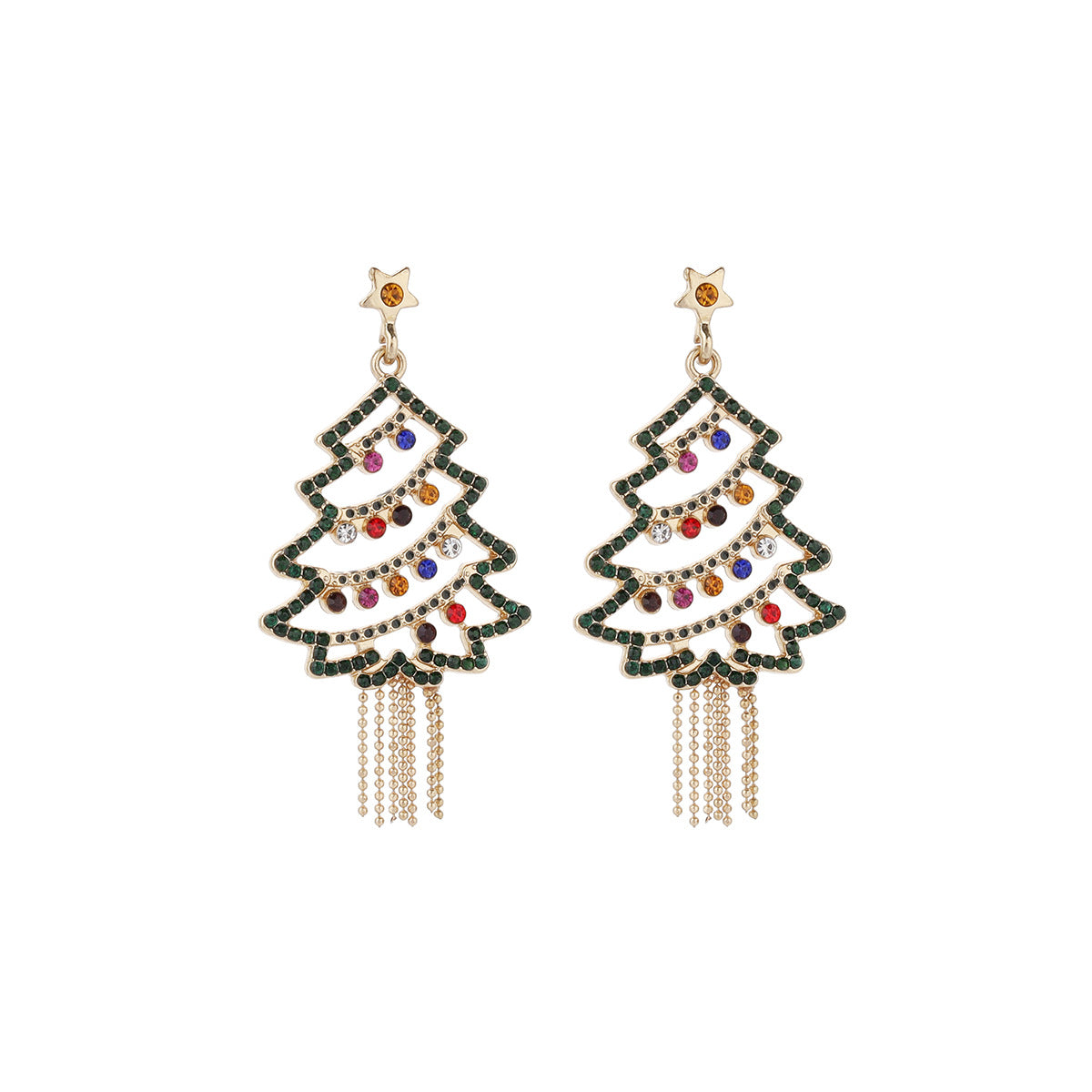 Cute Cartoon Acrylic Plate Christmas Holiday Earrings