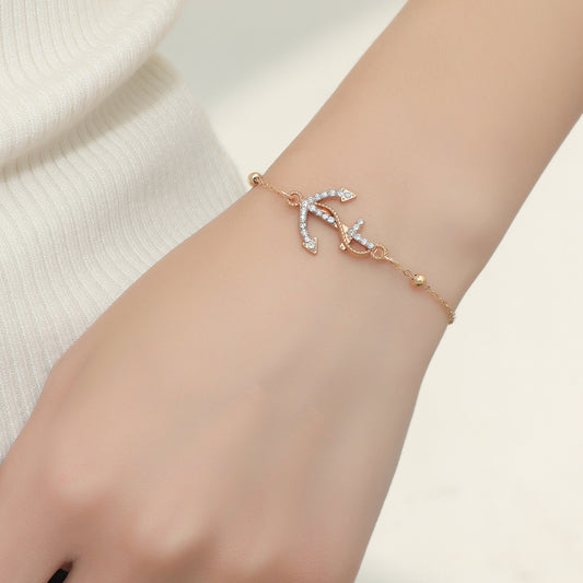 Summer Temperament Fashion Personality Anchor Anklet Bracelets